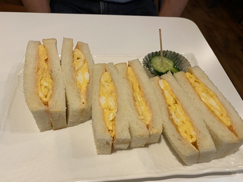 喫茶モカの卵サンド