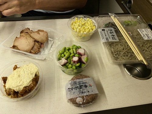 道の駅にしかたで食べた晩御飯
