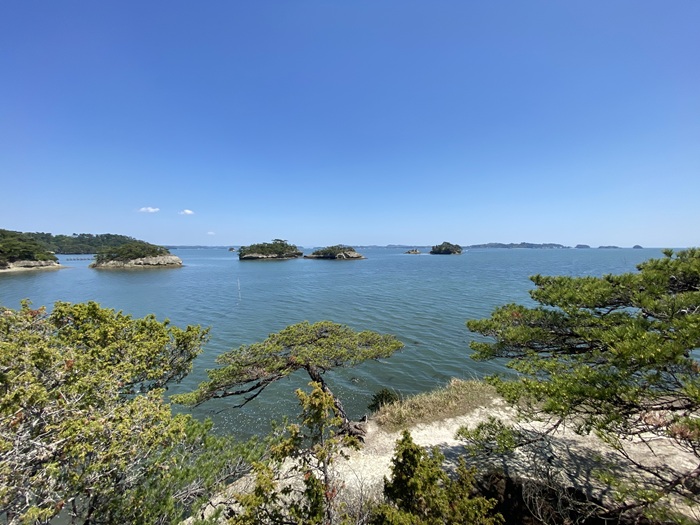 馬の背から見える松島の島々