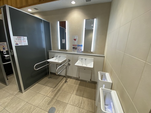 道の駅伊豆月ヶ瀬のトイレの洗面台
