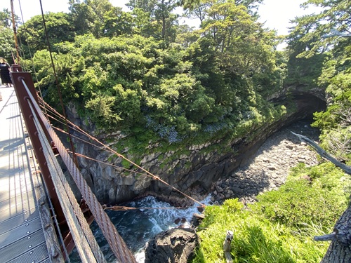 門脇吊橋から見た下の風景