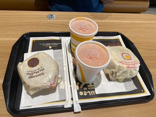 伊豆で食べた朝マック