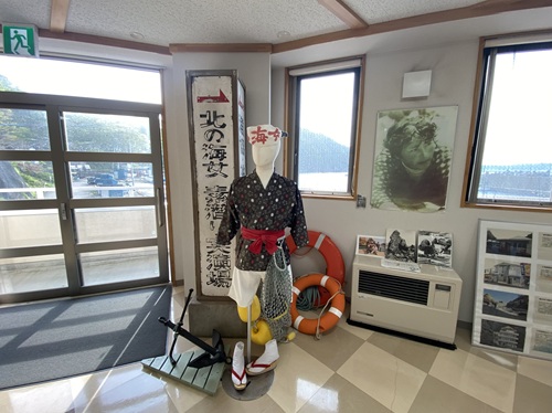 小袖海女センター内の展示