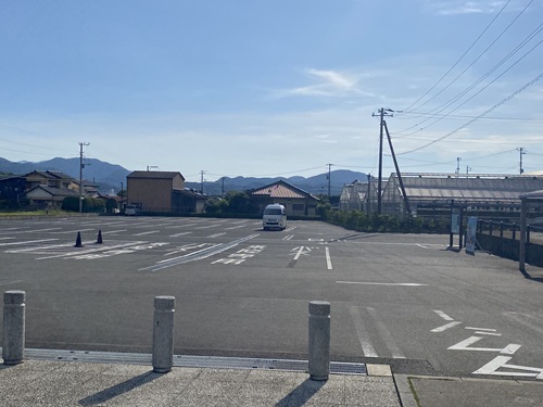 韮山反射炉の駐車場
