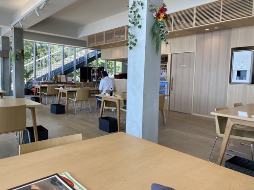 テラッセオレンジトイのお食事処「ありがとう」の店内