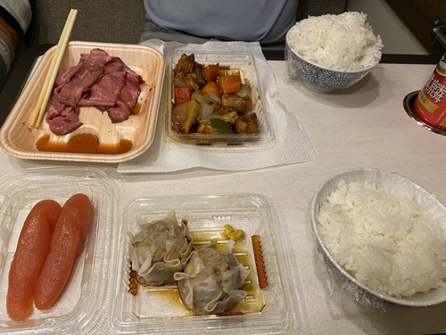 RVパークsmart 弓ヶ浜いち番館での晩御飯