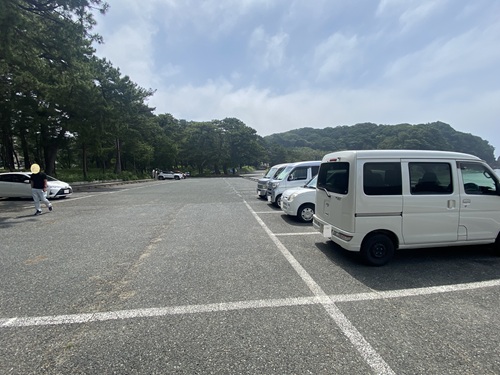 弓ヶ浜の駐車場