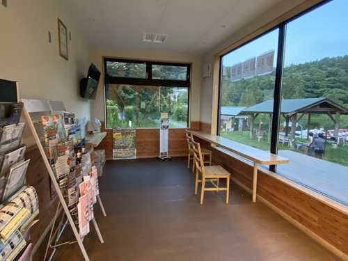 道の駅ビーナスライン蓼科湖の休憩スペース