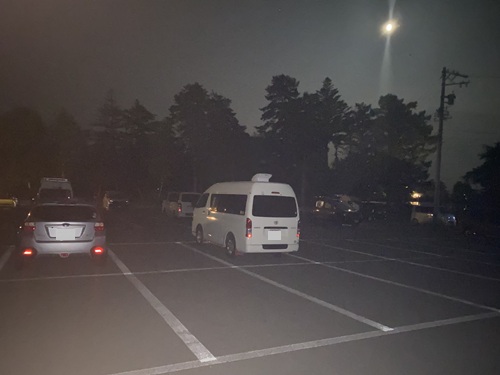 道の駅ビーナスライン蓼科湖の夜間駐車場