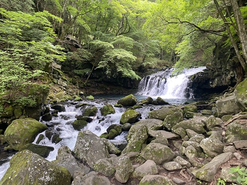 蓼科大滝と流れる水