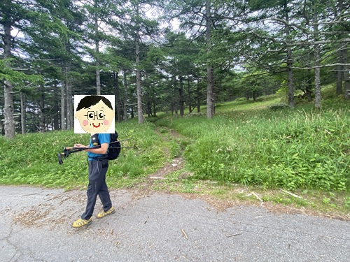 黒斑山登山の下山