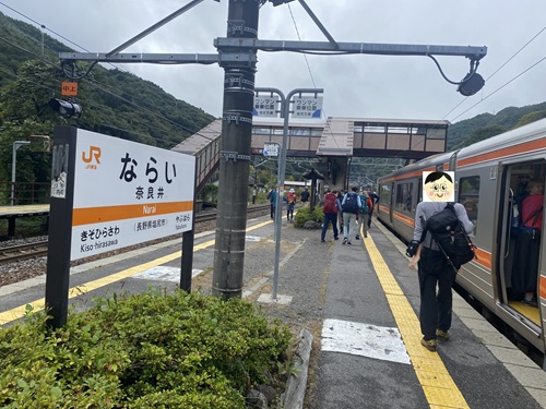 奈良井駅ホーム