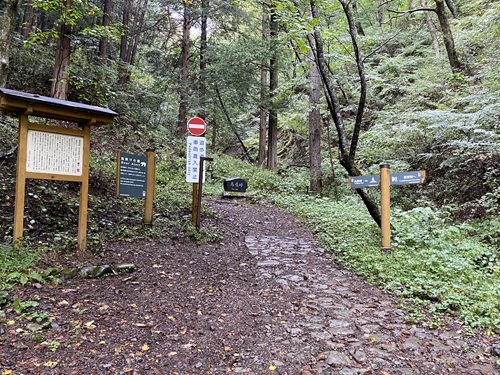藪原側に降りて来た鳥居峠