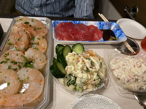 新軽井沢駐車場の夜の晩御飯