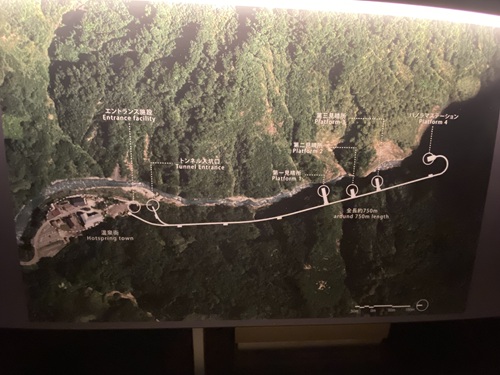 清津峡の現地案内写真