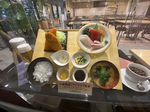 恵食堂のディスプレイ