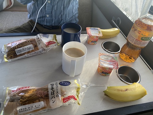 道の駅いたので食べた朝ごはん