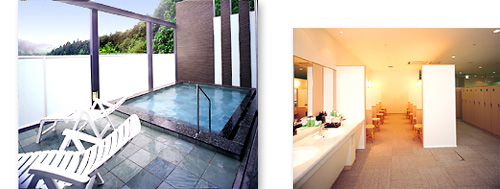 メナード青山リゾートの香楽の湯の露天風呂