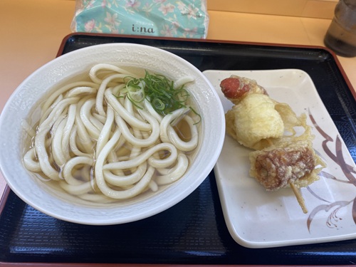 たも屋のかけうどんとチビ太