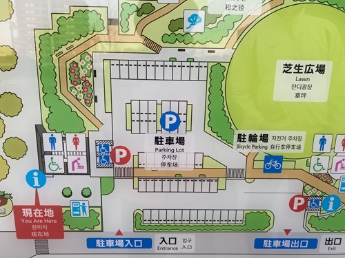 宇多津臨海公園駐車場の案内看板