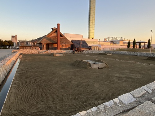 宇多津臨海公園の塩田と釜屋