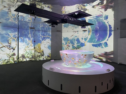 ソラキンの1階部分のアクアリウム