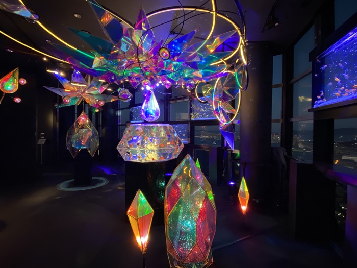 ソラキン５階のアクアリウムのある風景