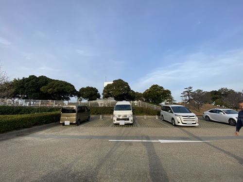 宇多津臨海公園の自分たちの駐車位置