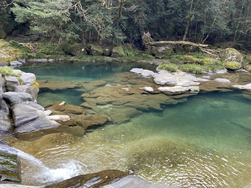 扇落としの滝から見る風景