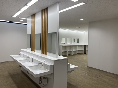 道の駅都城の休憩所側のトイレの洗面台