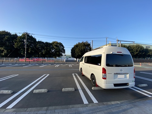 青空の道の駅都城の駐車場