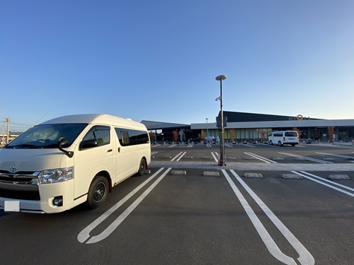 道の駅都城の横ての駐車スペース