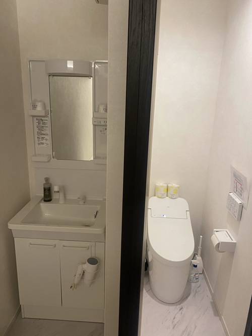 CoCoParkのトイレと洗面台
