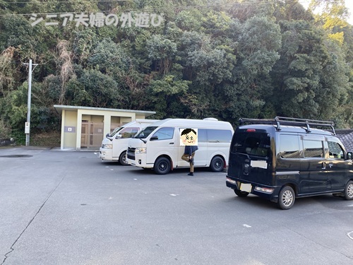 龍門司坂付近の駐車場