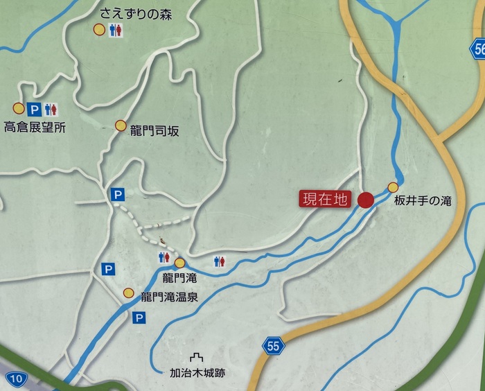 金山橋周辺案内図