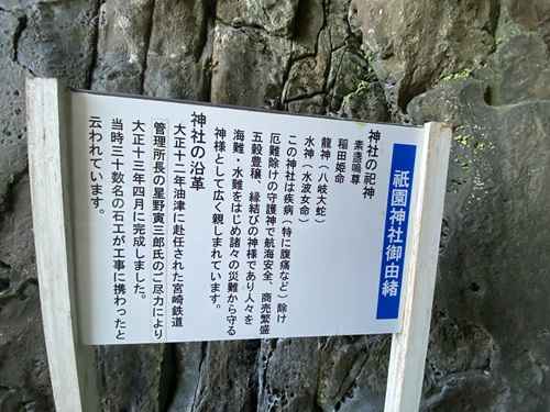 祇園神社の説明文
