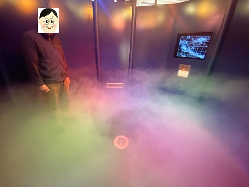 江波山気象館の雲の体験