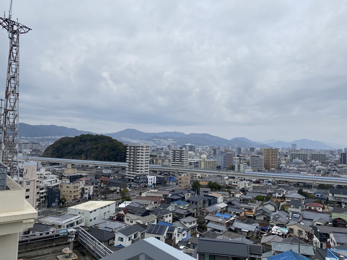 江波山気象館の屋上からのながめ