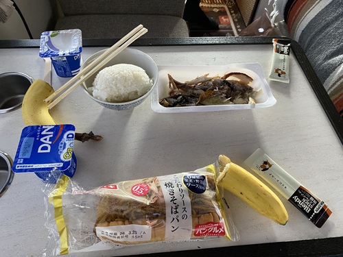 晴海臨海公園の駐車場で食べた朝ごはん