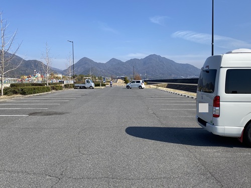 晴海臨海公園の海側の駐車場