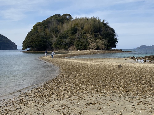 真宮島への道