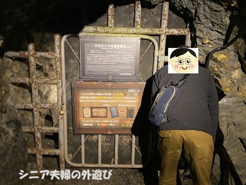 地底王国のクイズを解く夫さん
