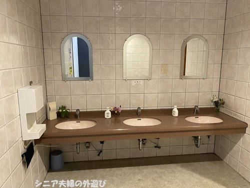 道の駅おふくのトイレの洗面台