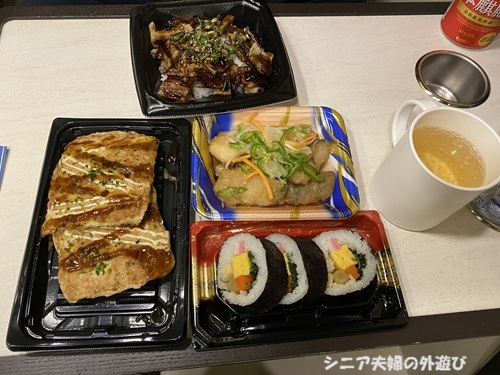 道の駅おふくで食べた晩御飯