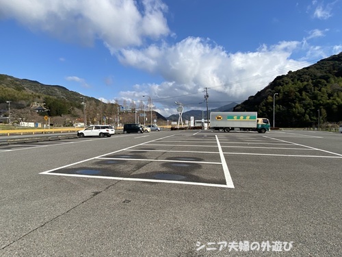 道の駅おふくの大型車の駐車位置