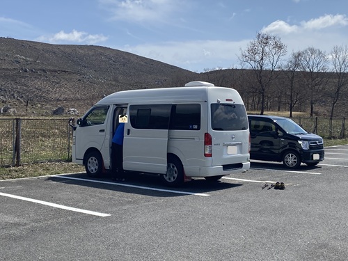 長者ヶ森の駐車場
