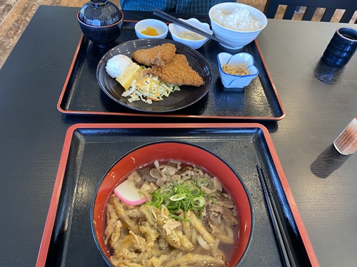 道の駅みとうのレストランで食べた昼食