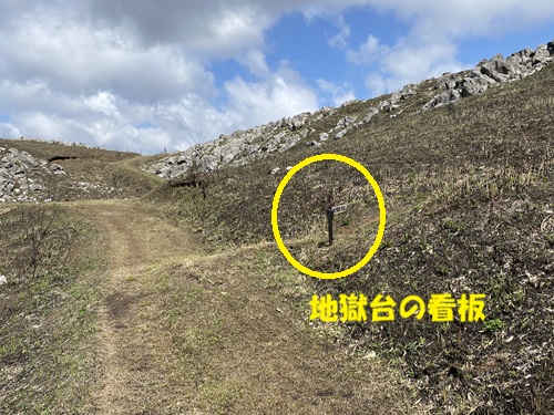 良悟松の道を進むと右に曲がる看板が出てくる