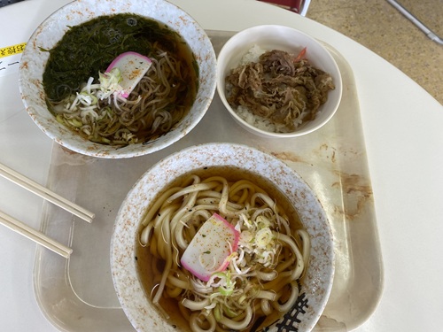 フェリーターミナルのうどん