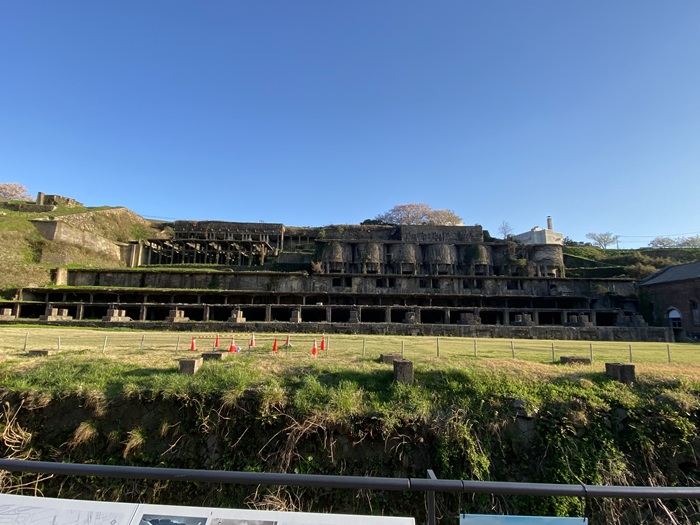 北沢浮遊選鉱場跡の全景